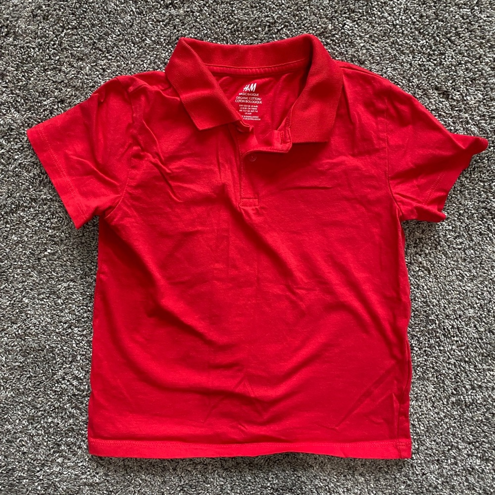 Boys H&M short sleeved polo shirt size 6-8